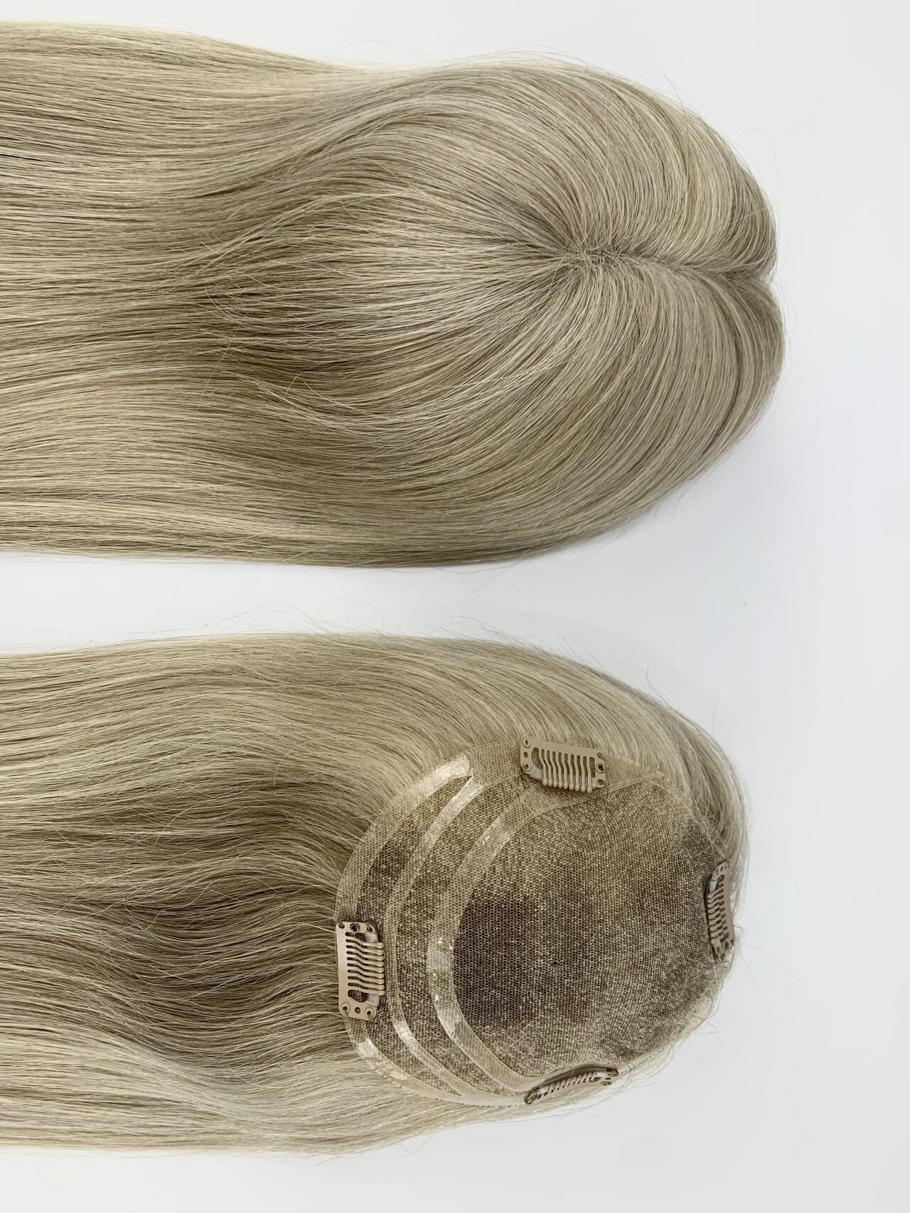 6"x5.5" Ruby STYLEUHAIR 130 Density Featherlight Ultra-breathable Full Lace Hand-tied Toppers Clip In with Swiss Lace For Women Raw Human Hair EA010