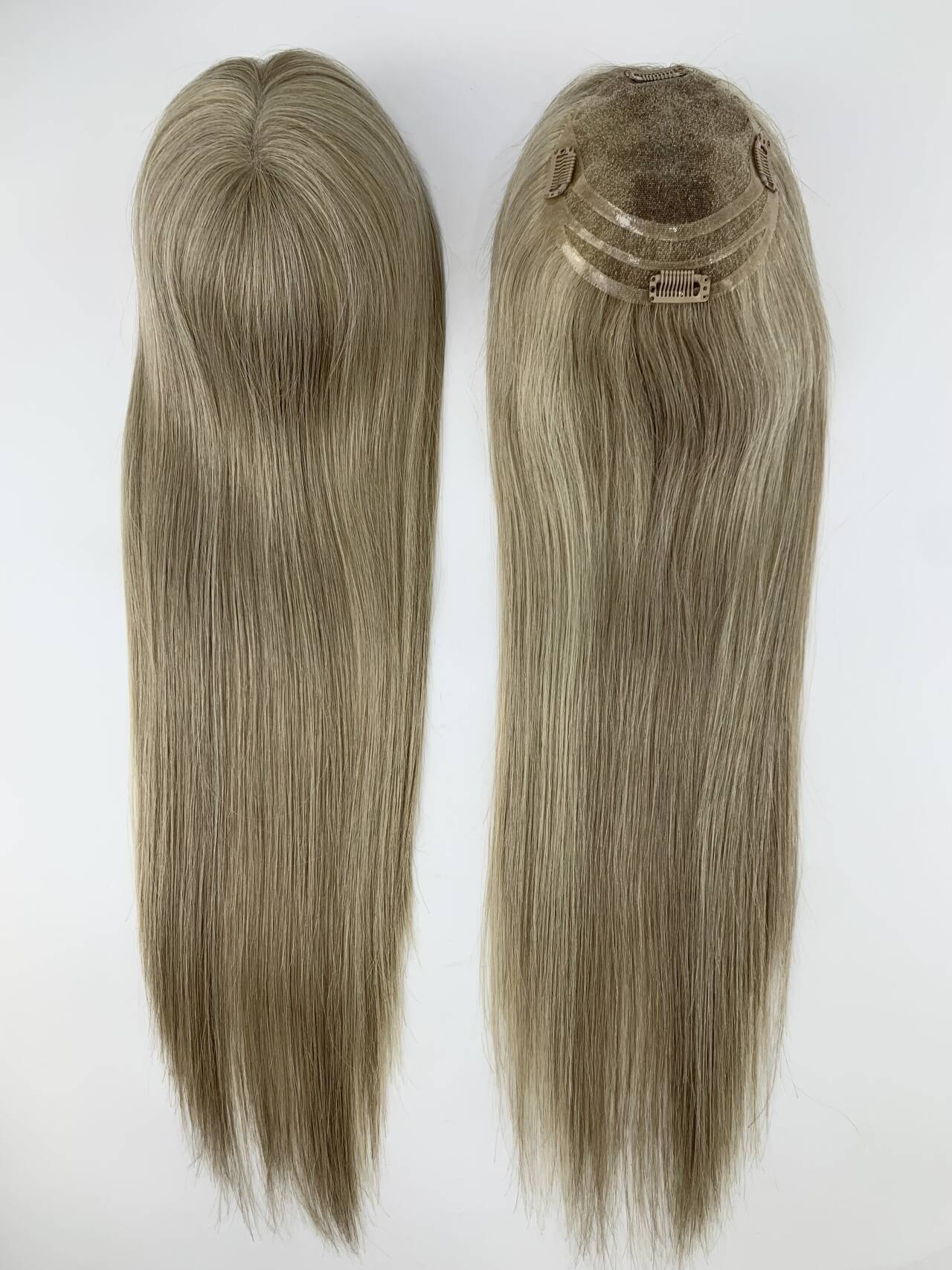 6"x5.5" Ruby STYLEUHAIR 130 Density Featherlight Ultra-breathable Full Lace Hand-tied Toppers Clip In with Swiss Lace For Women Raw Human Hair EA010