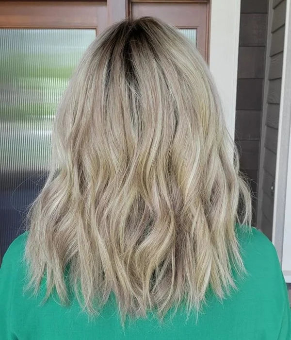 Styleuhair Ash Blonde Ombre Color Lace Front & Monofilament Top Remy Human Hair Wigs