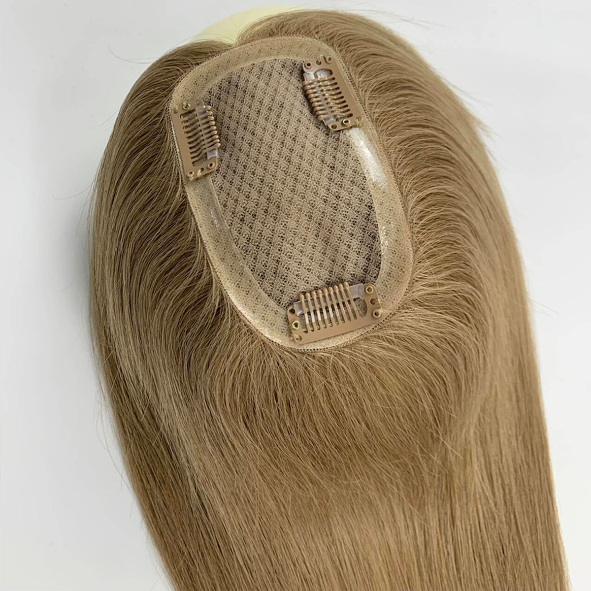 3&quot;x5&quot; STYLEUHAIR 130 Density Featherlight Ultra-breathable Full Lace Hand-tied Silk Toppers Clip In For Women Remy Human Hair 