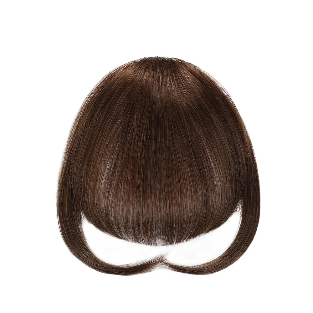 Clip In Bangs Hair Invisible Clips Real Remy Human Hair Wispy Bangs French Bangs (