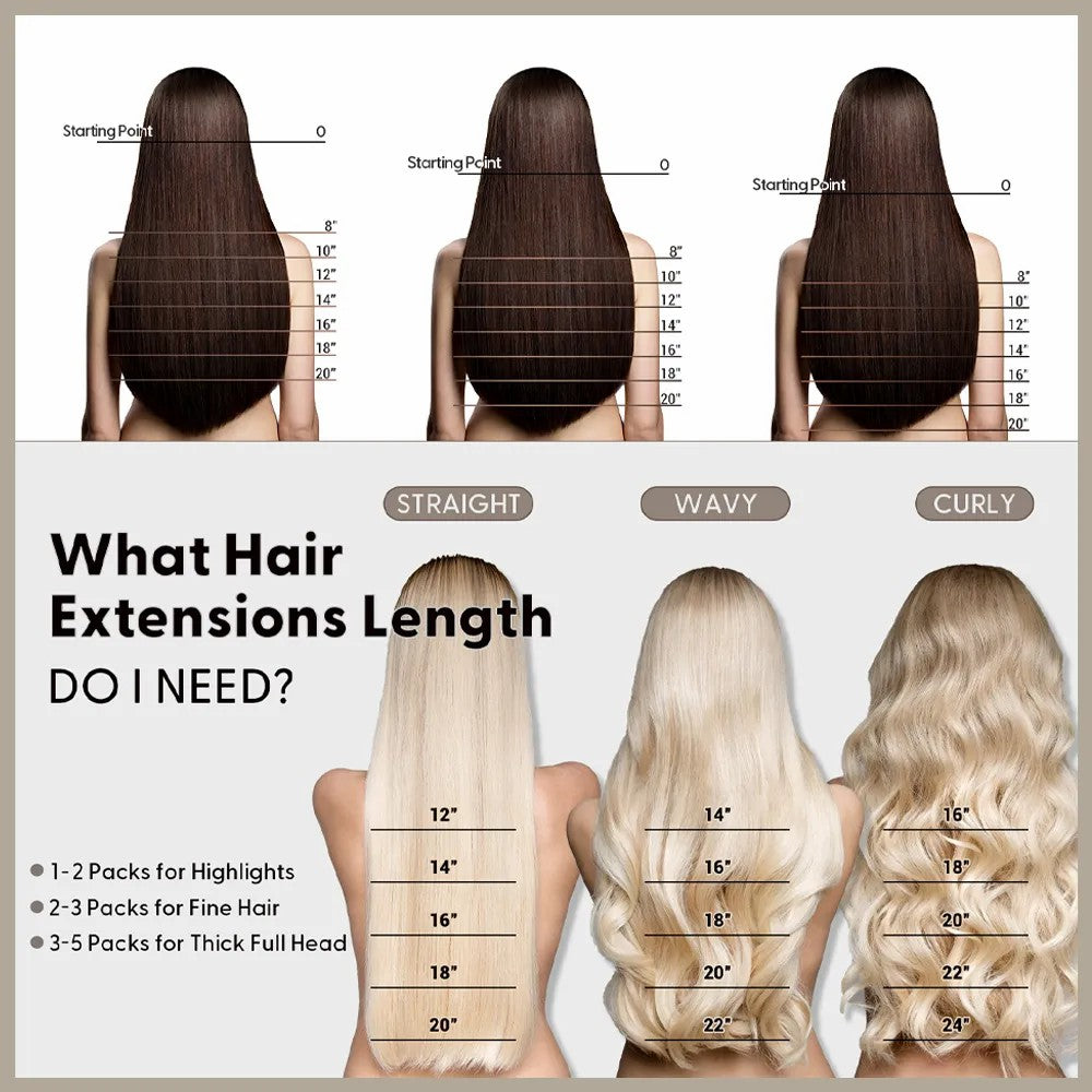 STYLEUHAIR Clip In Hair Extensions Soft And Silky Human Hair 9Pcs 20 Clips Invisible Natural Remy Human Hair 12-28 Inch (