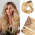 12-28 Inch Clip In Hair Extensions Human Hair 9Pcs 20 Clips Invisible Natural Remy Human Hair (