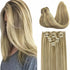 STYLEUHAIR 14-24 Inch Classic Clip In Hair Extensions Human Hair 7Pcs Clips Invisible Natural Remy Human Hair Light Blonde Highlights (