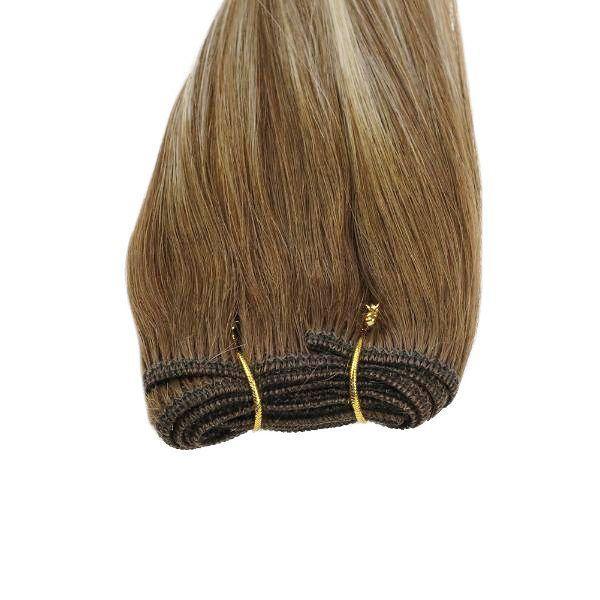 STYLEUHAIR Weft Hair Clip In Hair Extensions Human Hair Seamless Natural Remy Human Hair Ombre Highlight (