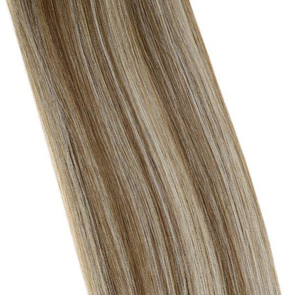 STYLEUHAIR Weft Hair Clip In Hair Extensions Human Hair Seamless Natural Remy Human Hair Ombre Highlight (