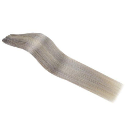 STYLEUHAIR Weft Hair Clip In Hair Extensions Human Hair Seamless Invisible Natural Remy Human Hair Highlight (