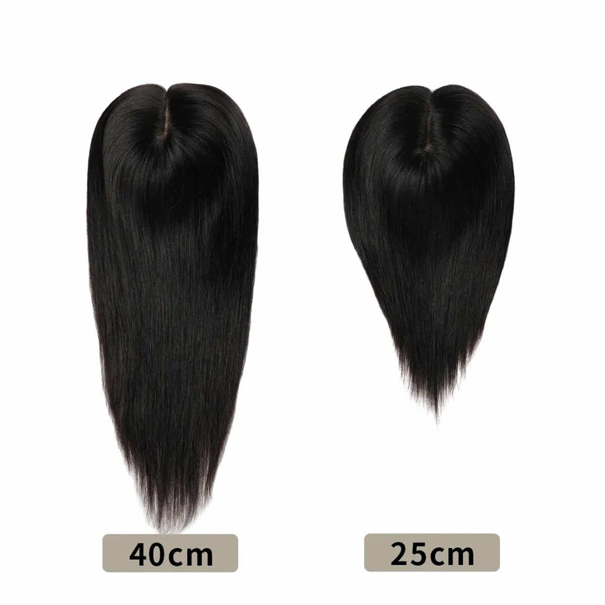 STYLEUHAIR 25cm And 40cm Toppers Clip In For Women Remy Human Hair 180 Density Hand Made 12×13 Mono Silk Base (