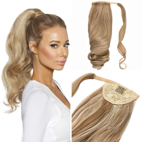 STYLEUHAIR Ponytail Extension With Magic Paste Natural Remy Human Hair 20 Inch Ponytail Hairstyles (P60/10) For Women